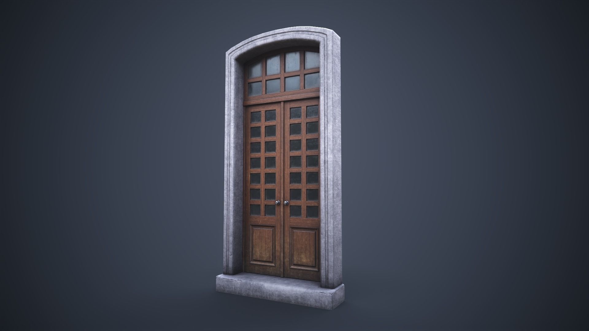 Set of front doors 3D Model Collection_9