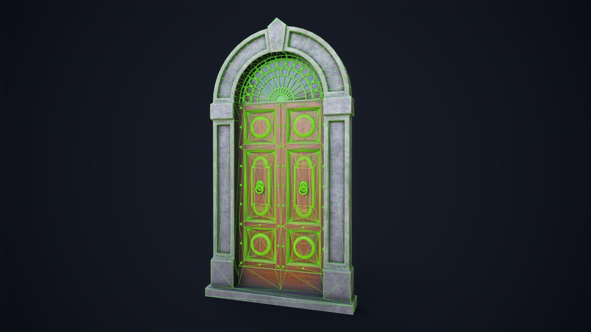 Set of front doors 3D Model Collection_28