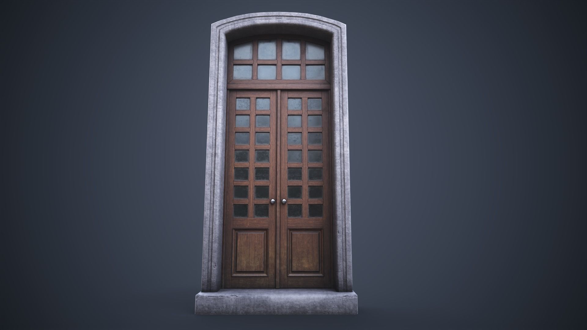 Set of front doors 3D Model Collection_8