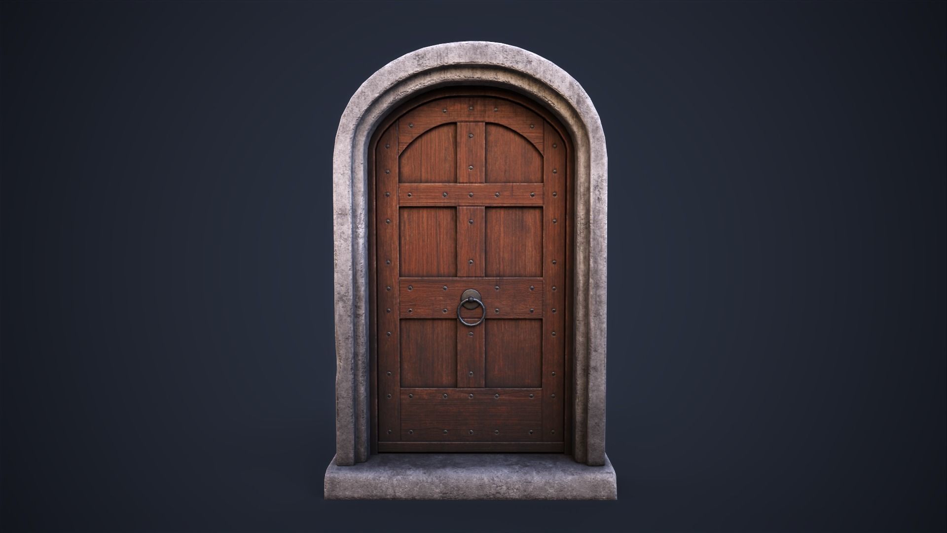 Set of front doors 3D Model Collection_16