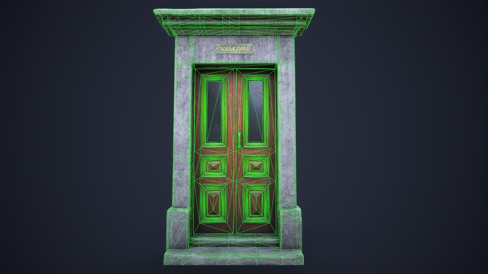 Set of front doors 3D Model Collection_20