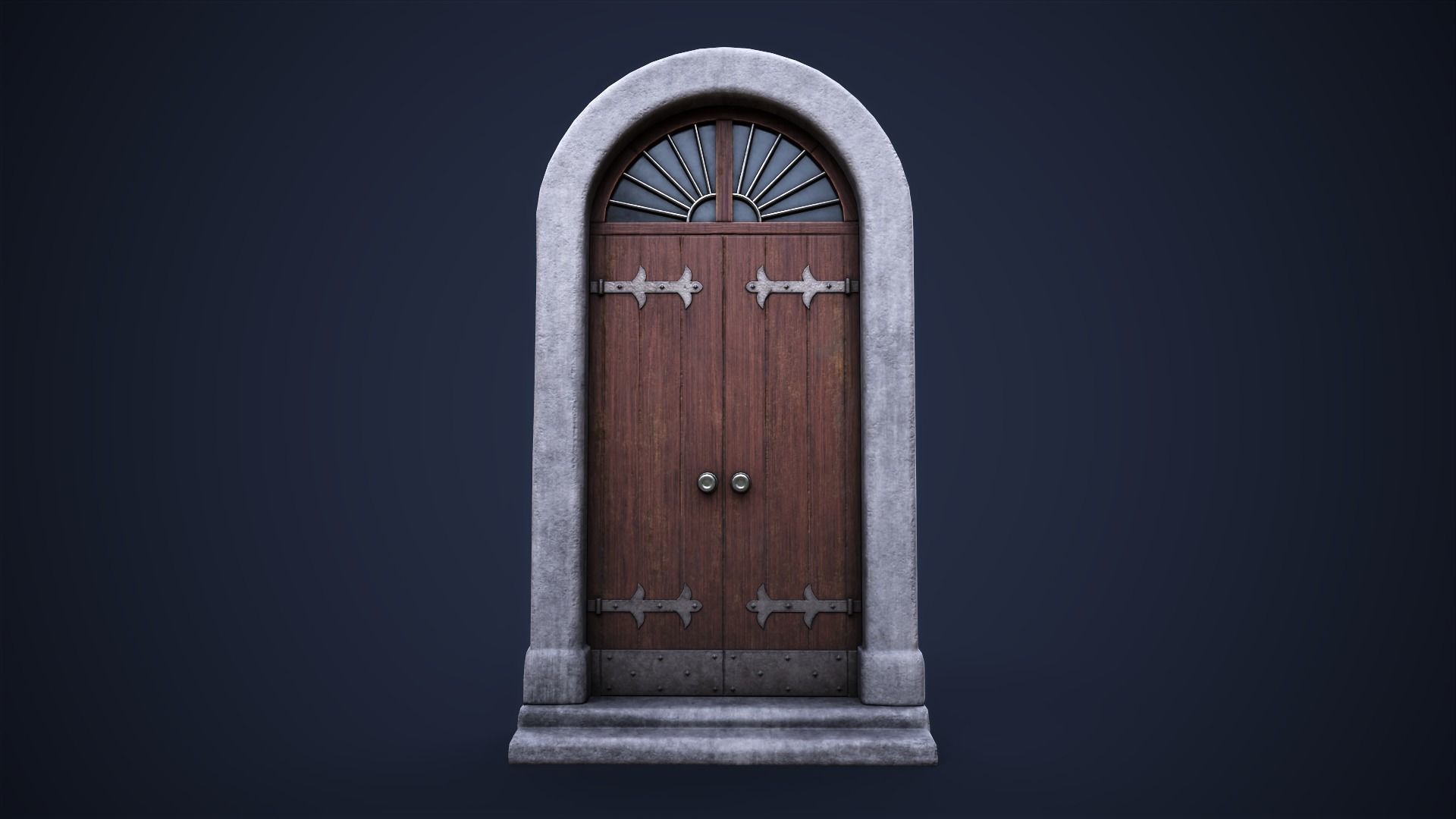 Set of front doors 3D Model Collection_10