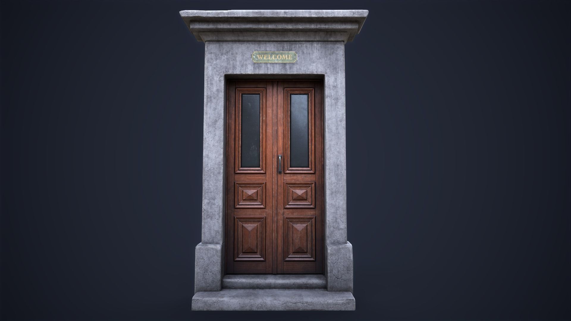 Set of front doors 3D Model Collection_19