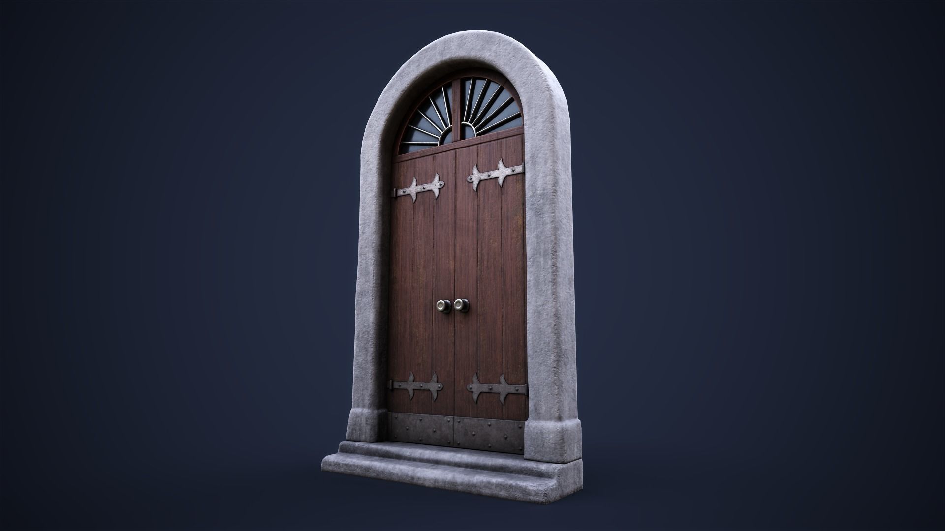 Set of front doors 3D Model Collection_11