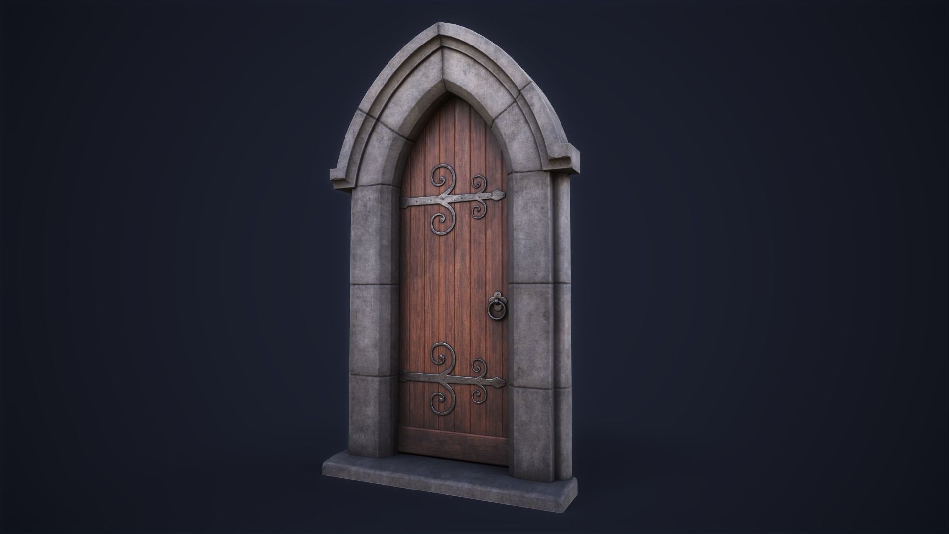 Set of front doors 3D Model Collection_4
