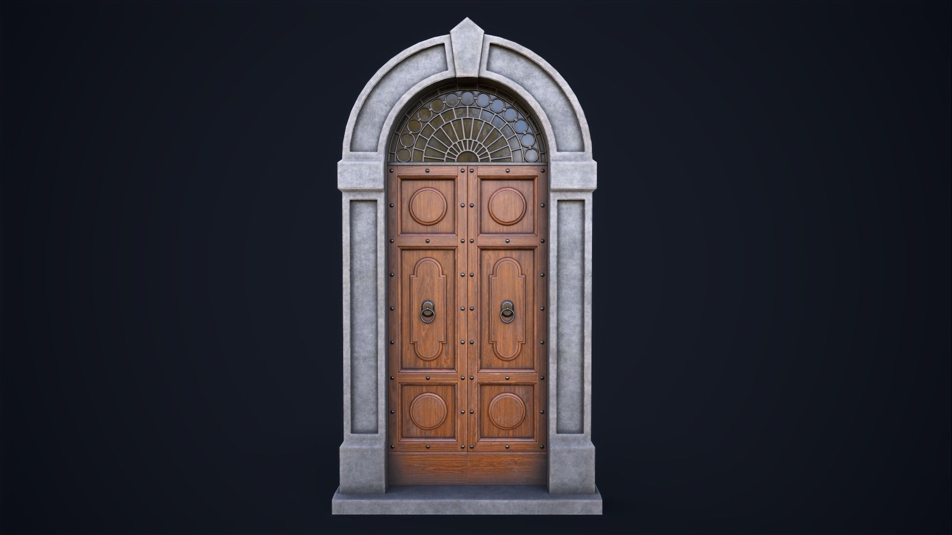 Set of front doors 3D Model Collection_29