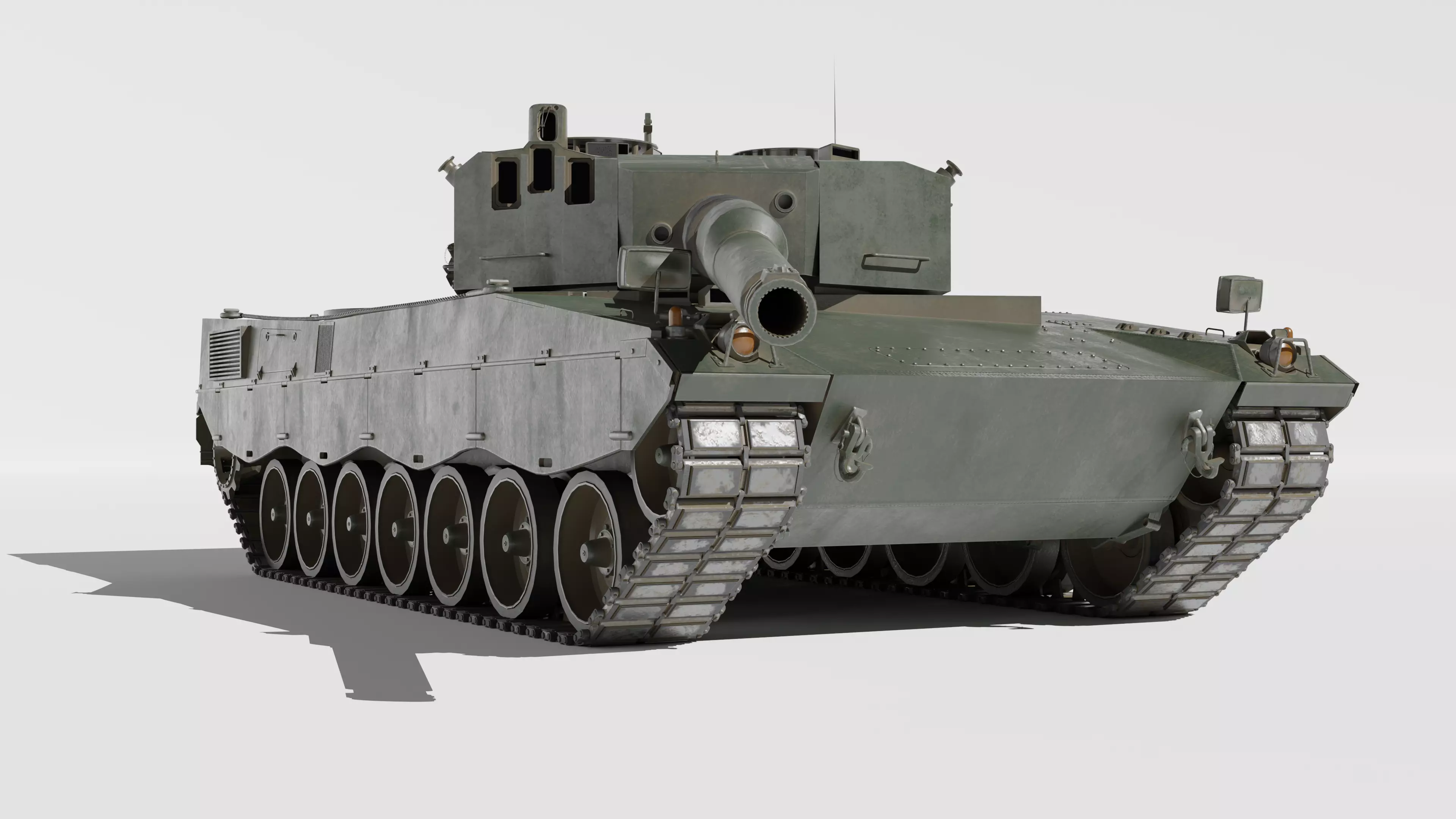 Leopard 2 3D model_0