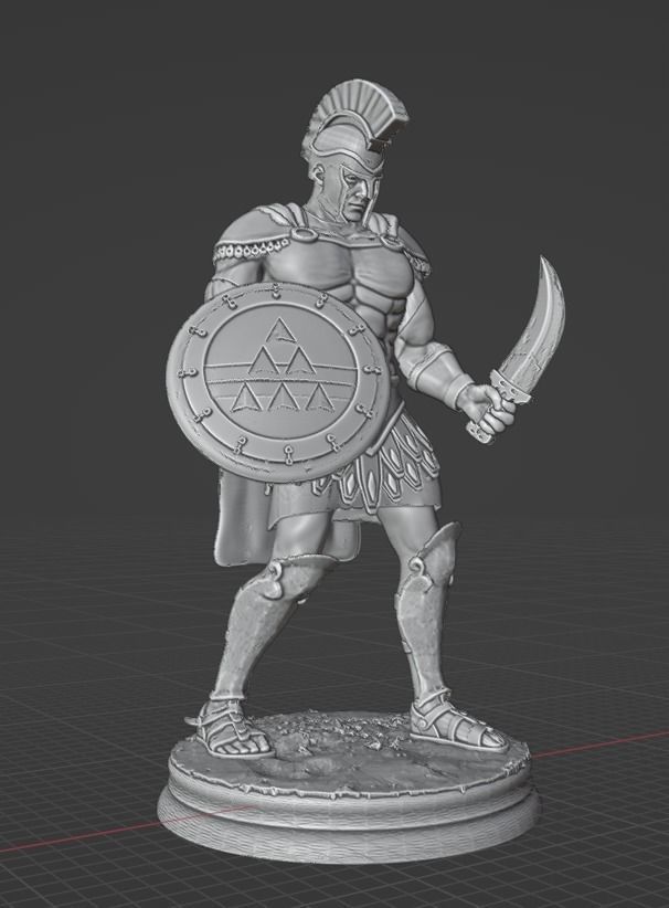 Ancient Sparta Soldier Model 3D print model_2