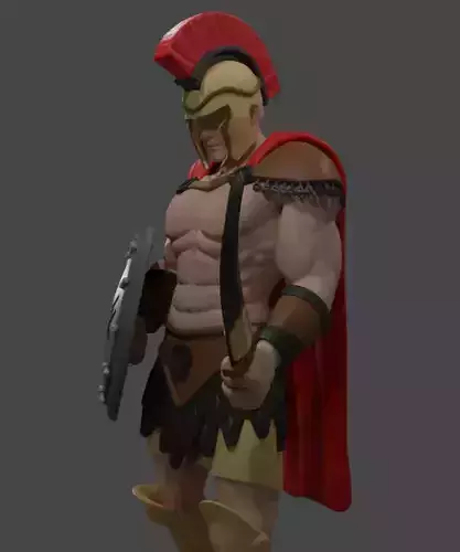 Ancient Sparta Soldier Model 3D print model