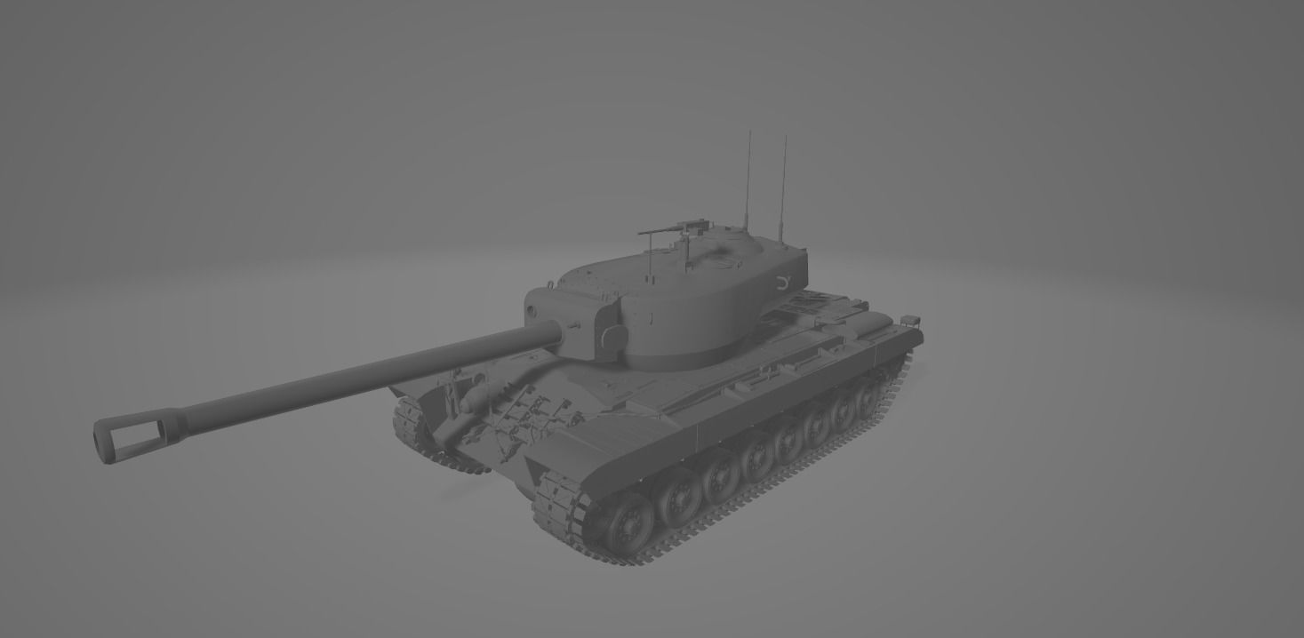T30 American Heavy tank 3D model_16