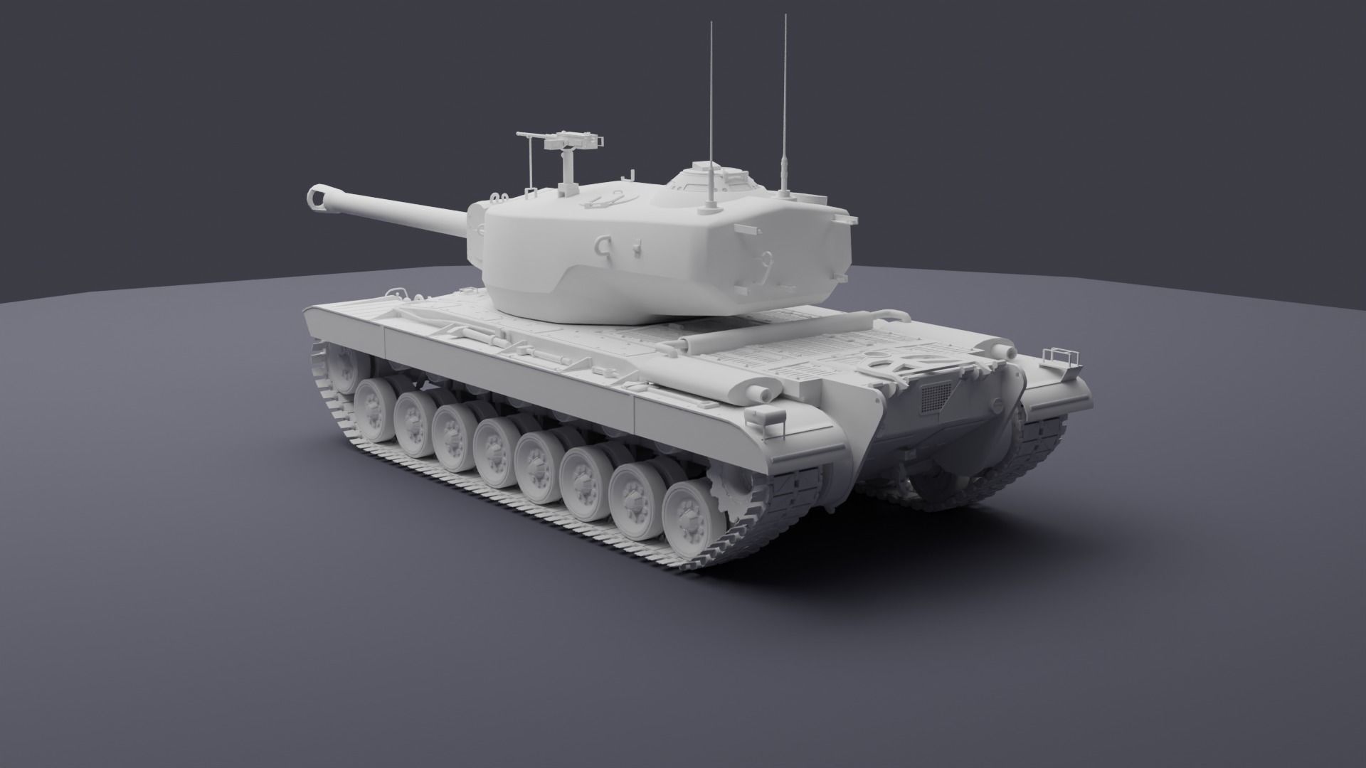 T30 American Heavy tank 3D model_10