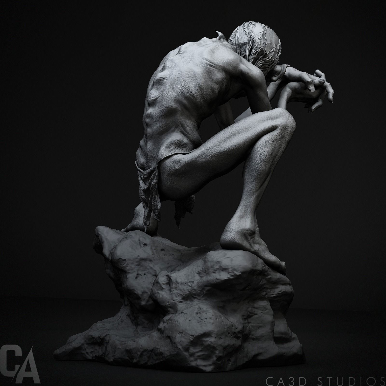 Gollum 3D Print 3D print model_1