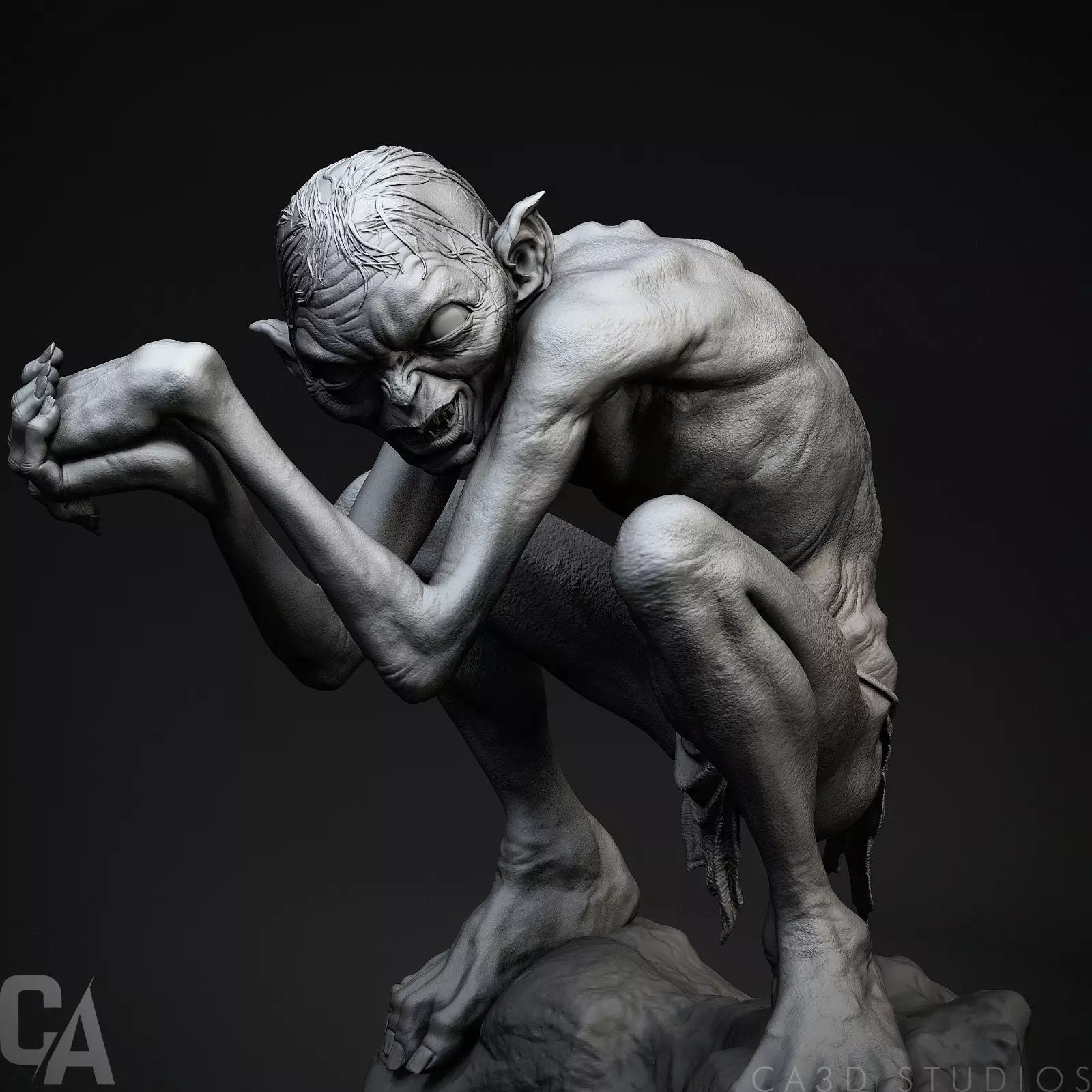 Gollum 3D Print 3D print model_0