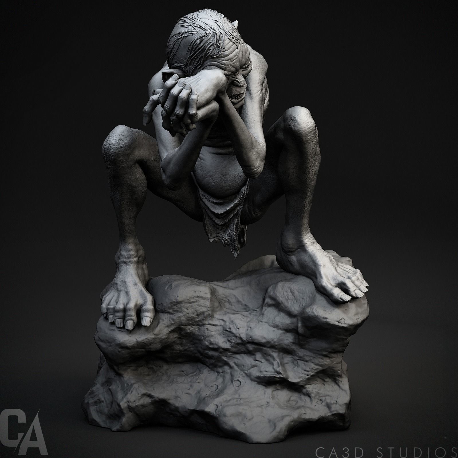 Gollum 3D Print 3D print model_2