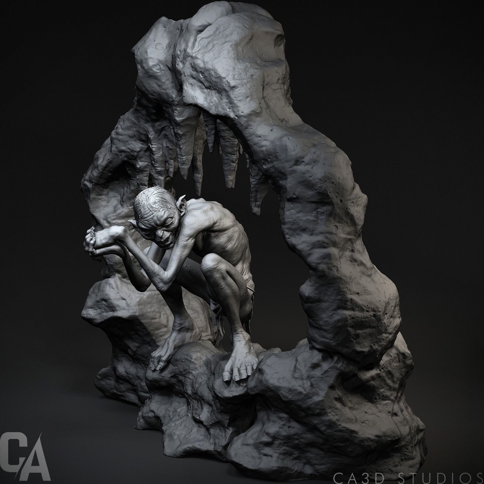 Gollum 3D Print 3D print model_4