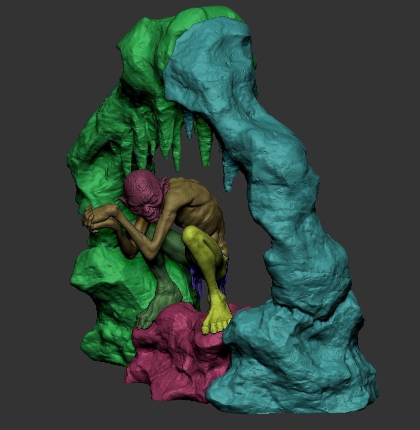 Gollum 3D Print 3D print model_7