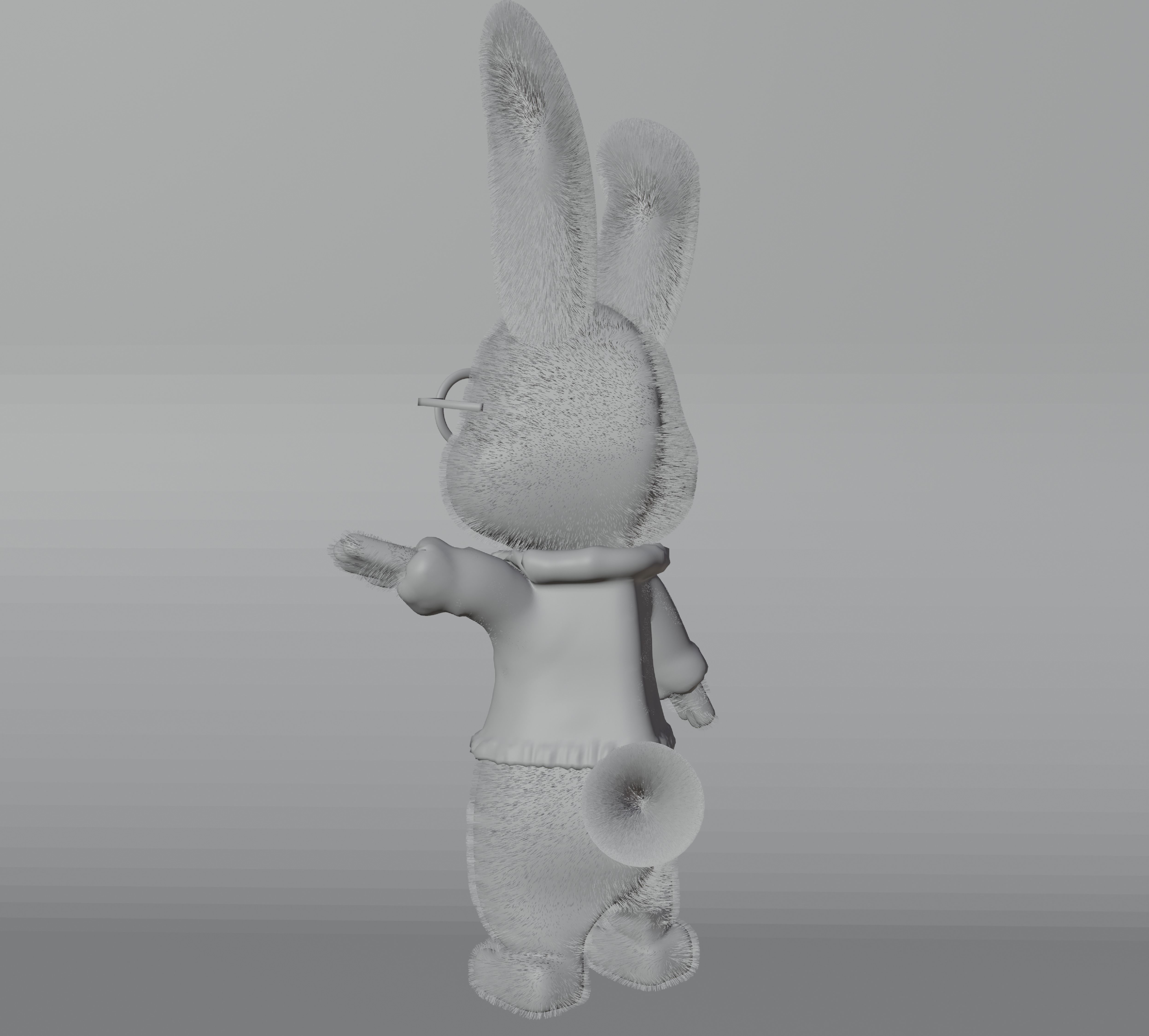 Rabbit 3D model Low-poly 3D model_4