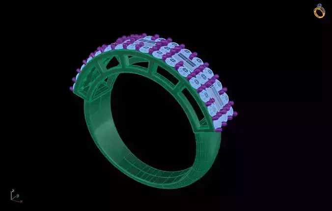 DENA women ring 3D print model