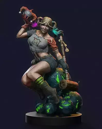 Harley Quinn 3D Model Ready to Print