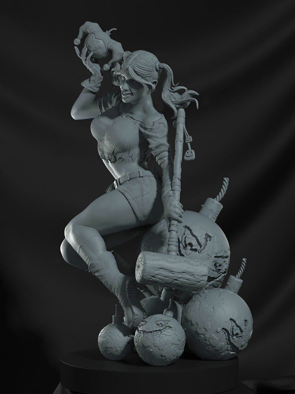 Harley Quinn 3D Model Ready to Print 3D print model_3