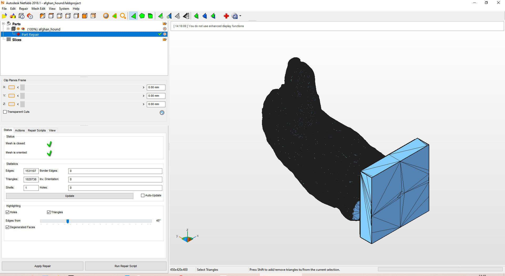 Afghan hound bust 3D print model_7