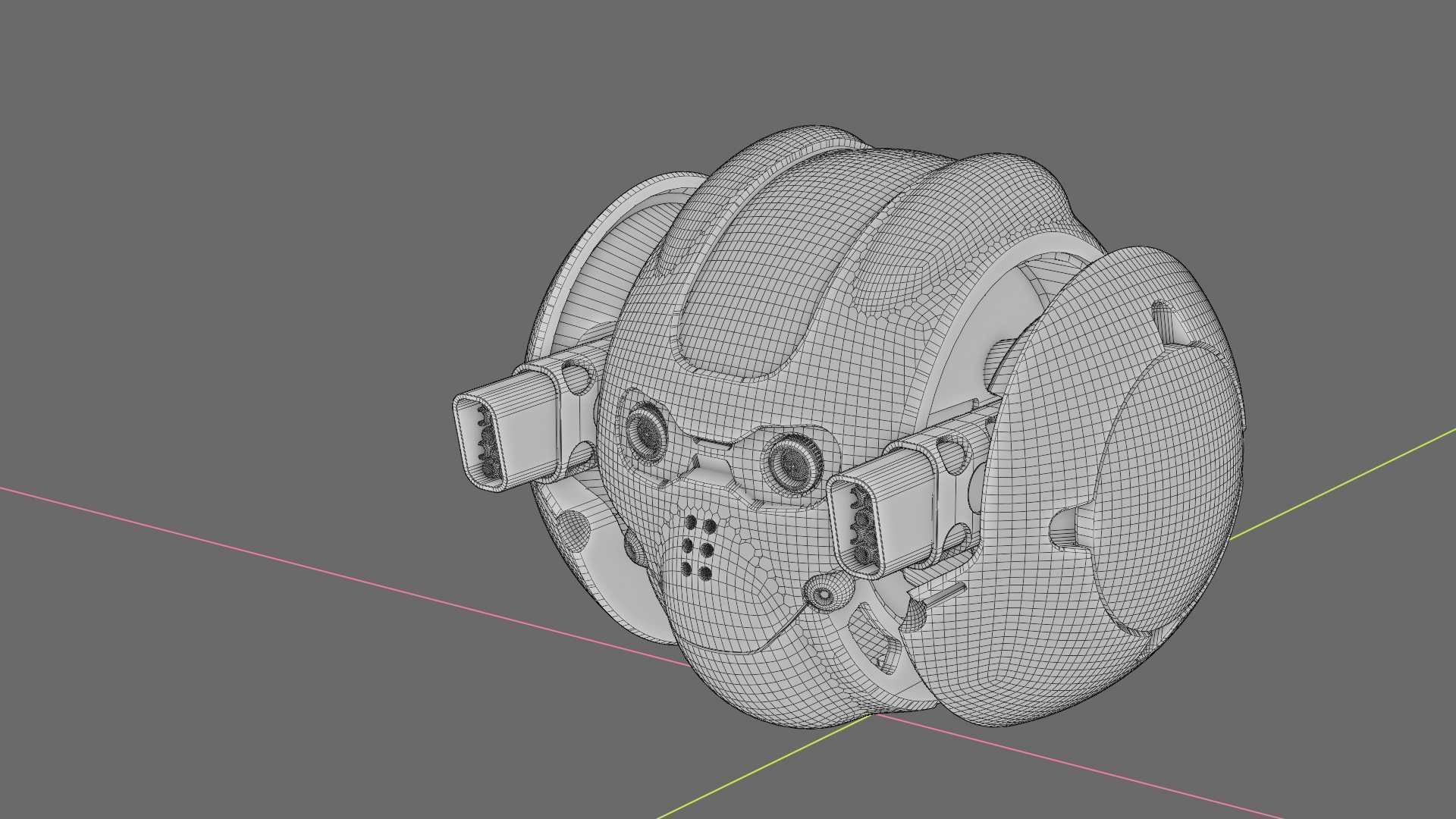 SKULL BOT X-700 RIGGED ANIMATED 3D model_40