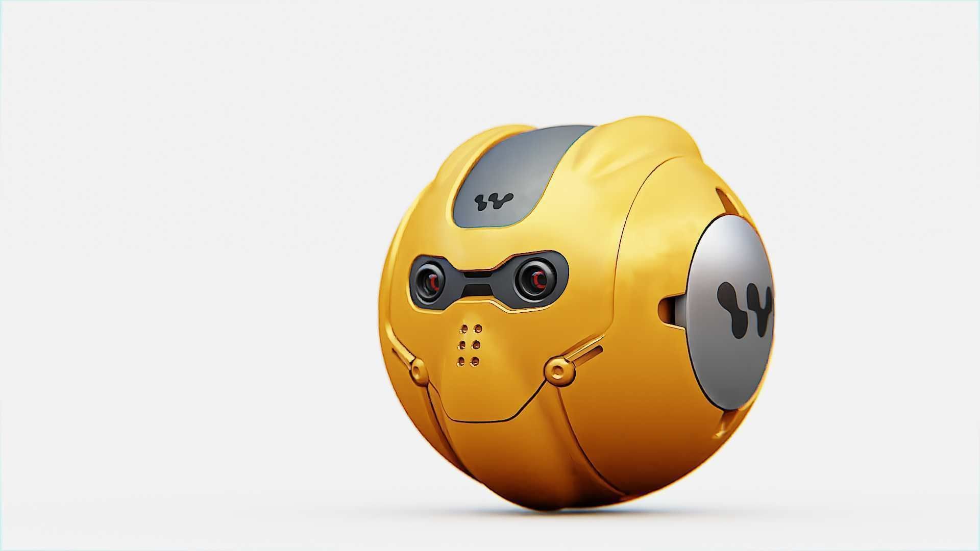 SKULL BOT X-700 RIGGED ANIMATED 3D model_21