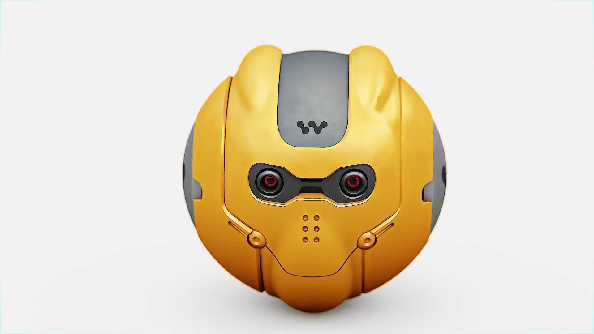 SKULL BOT X-700 RIGGED ANIMATED 3D model_26