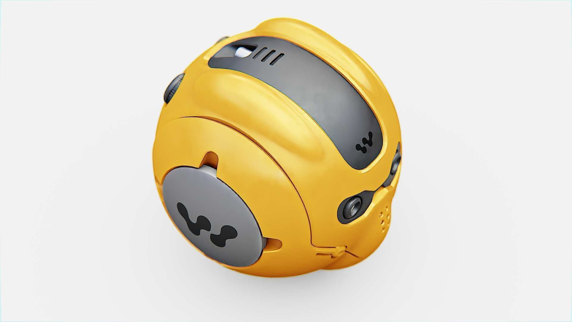 SKULL BOT X-700 RIGGED ANIMATED 3D model_25