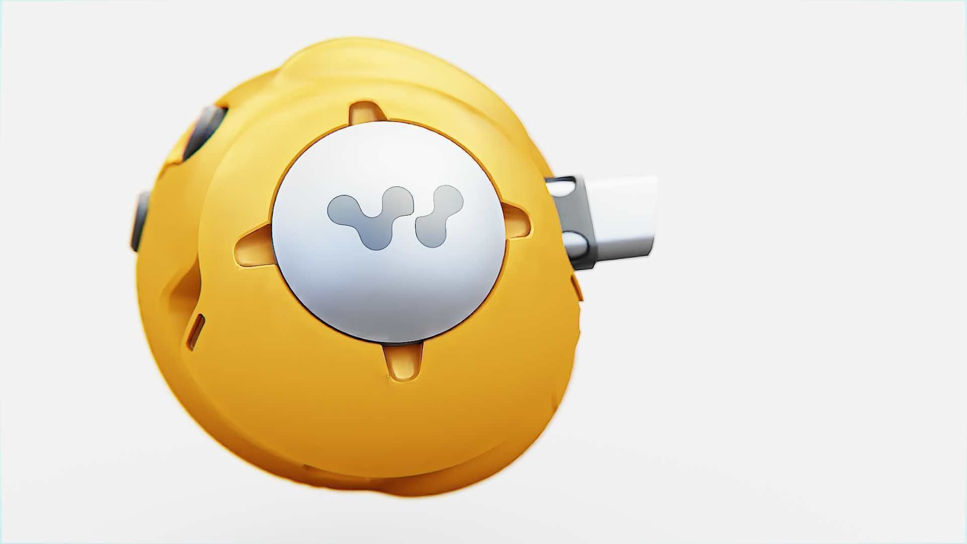 SKULL BOT X-700 RIGGED ANIMATED 3D model_12