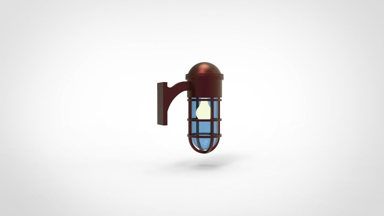 Marine Wall Light 3D model_4