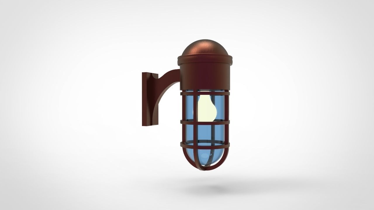 Marine Wall Light 3D model_1