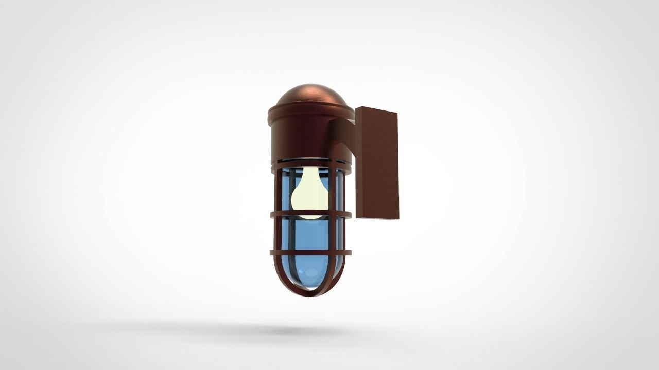 Marine Wall Light 3D model_2