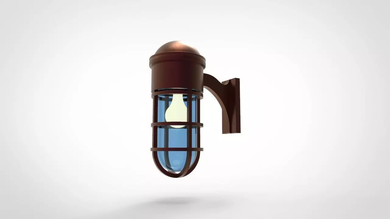 Marine Wall Light 3D model_0