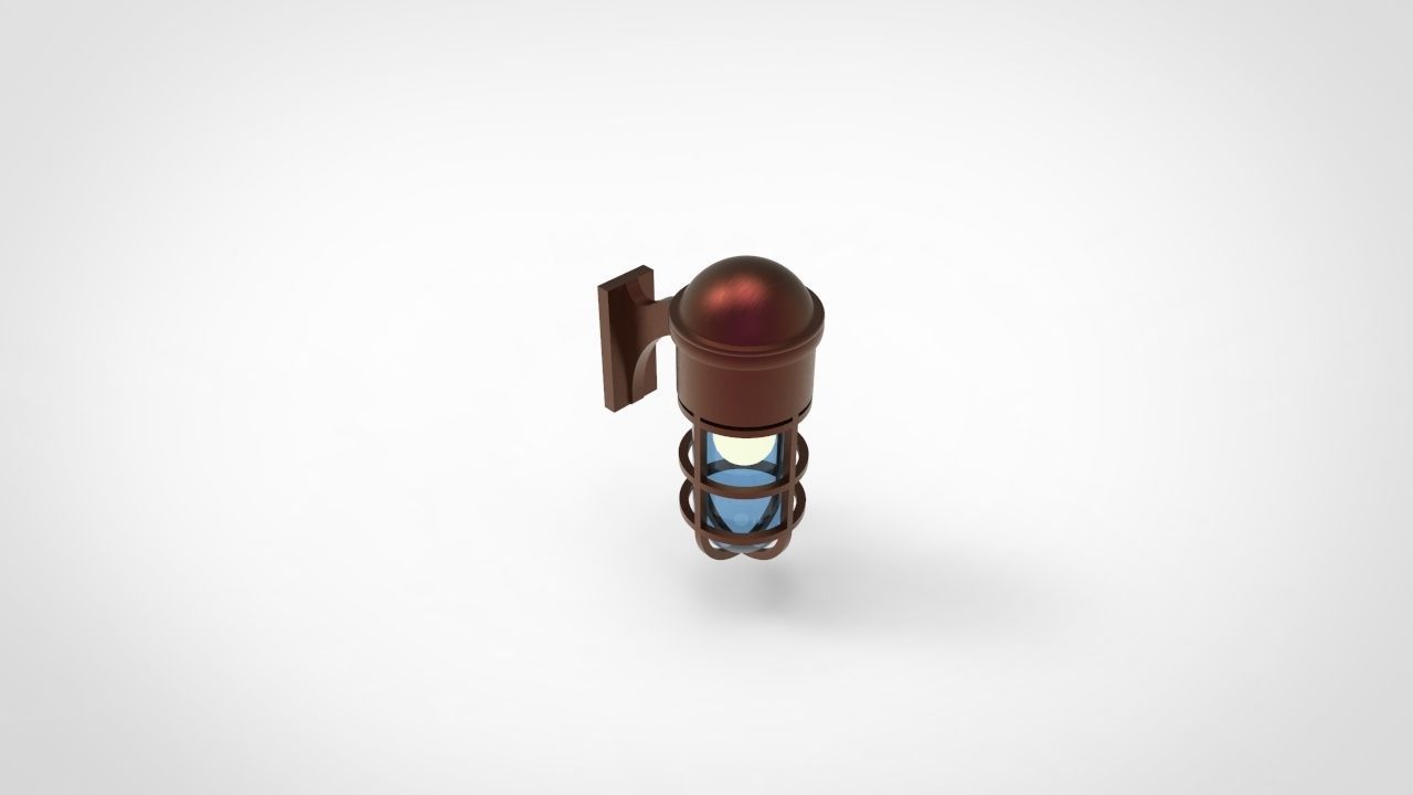 Marine Wall Light 3D model_3