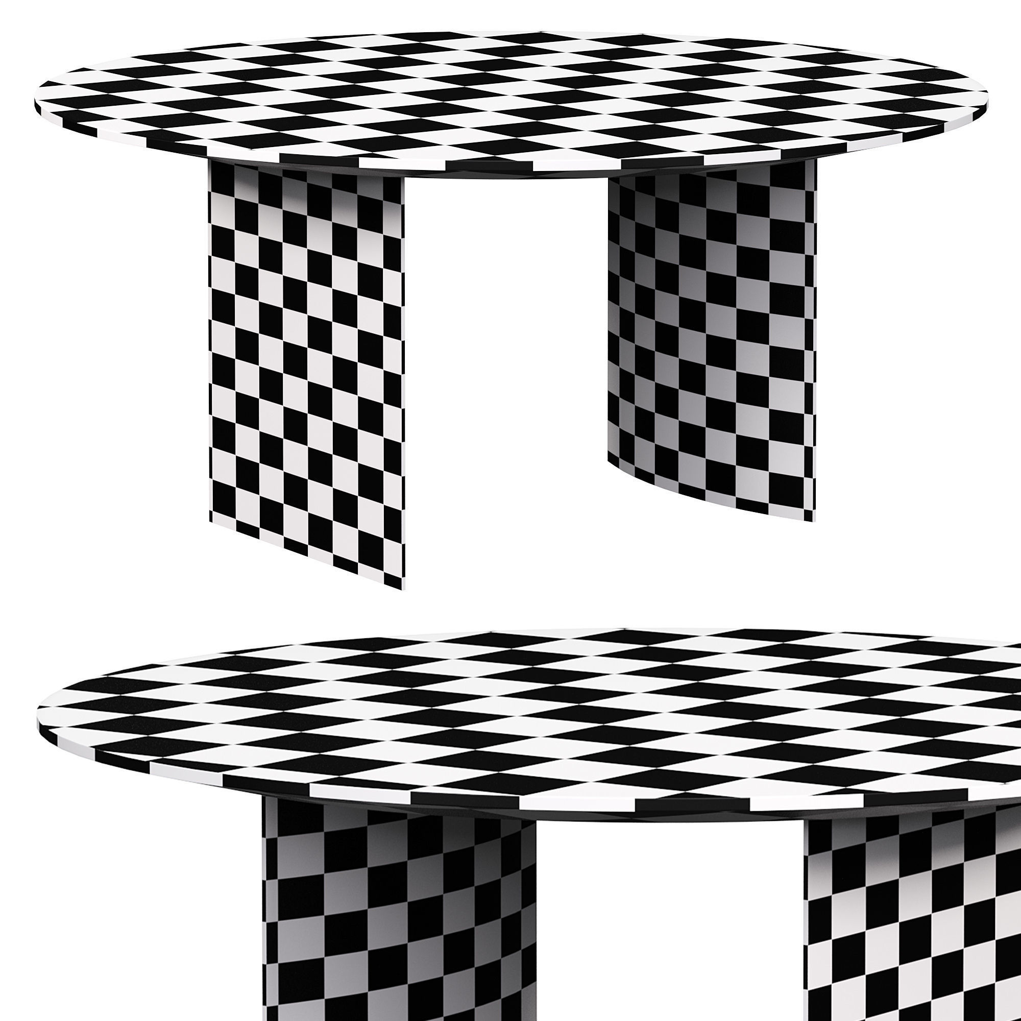 Linha dining table  3D model_4