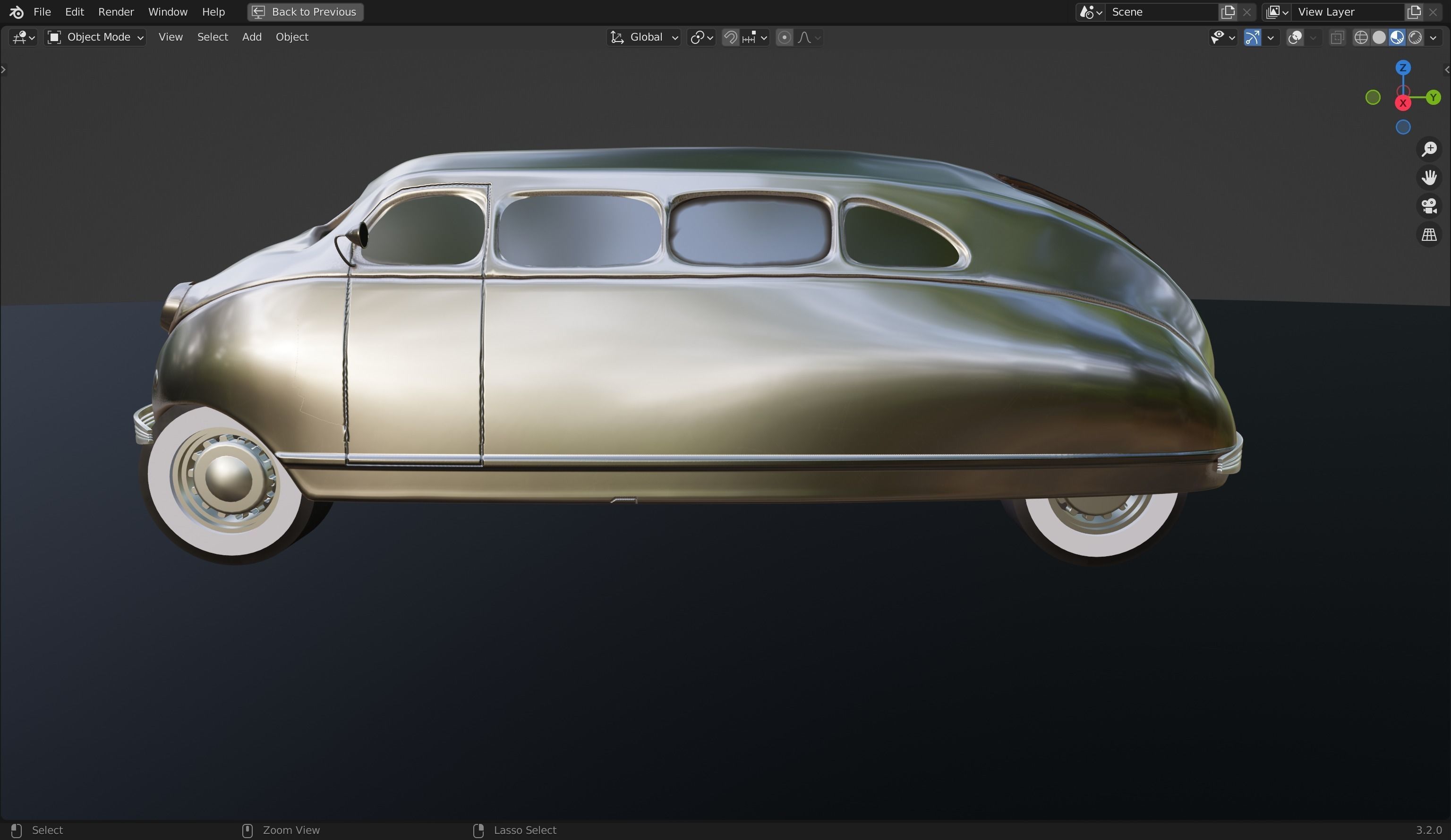 1936 Stout Scarab 3D Model 3D model_9