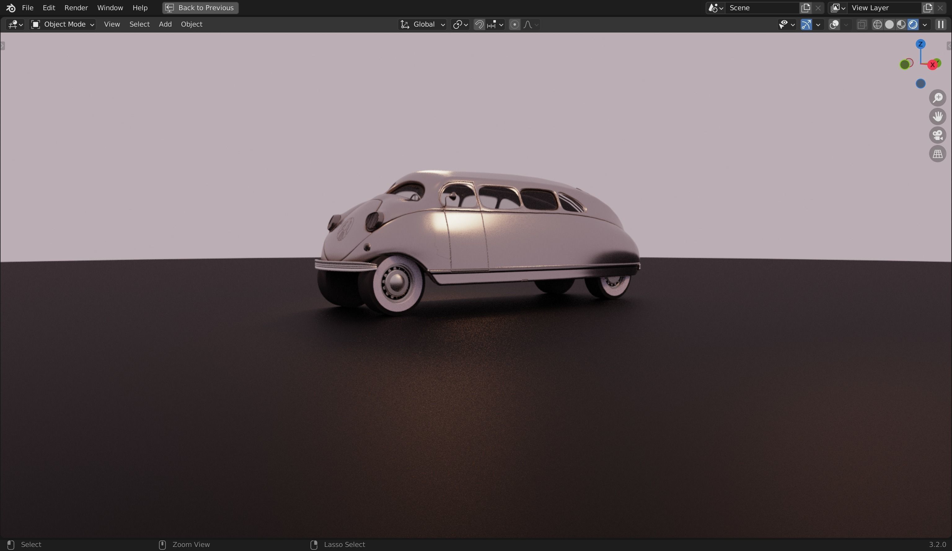1936 Stout Scarab 3D Model 3D model_3