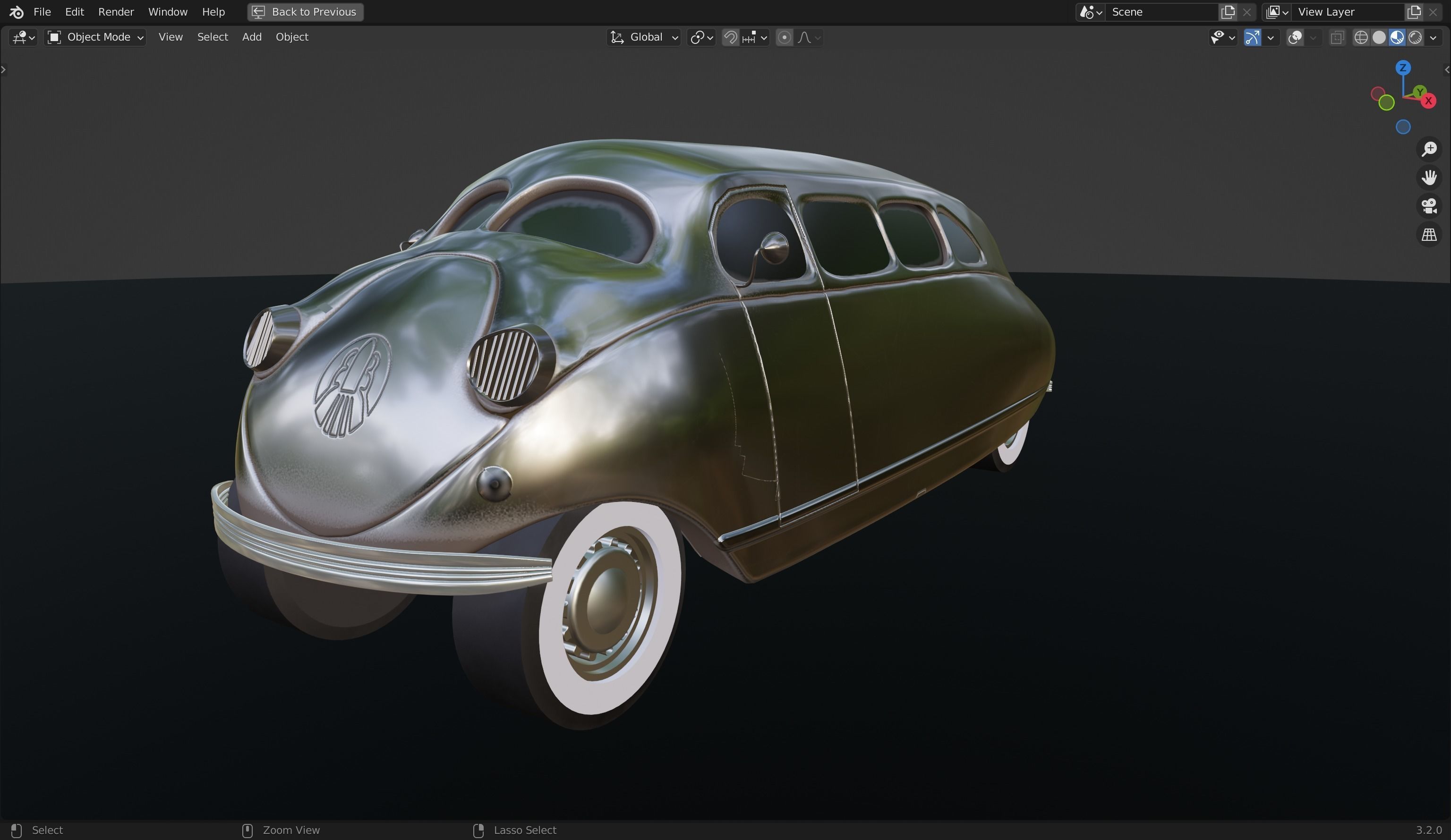 1936 Stout Scarab 3D Model 3D model_8
