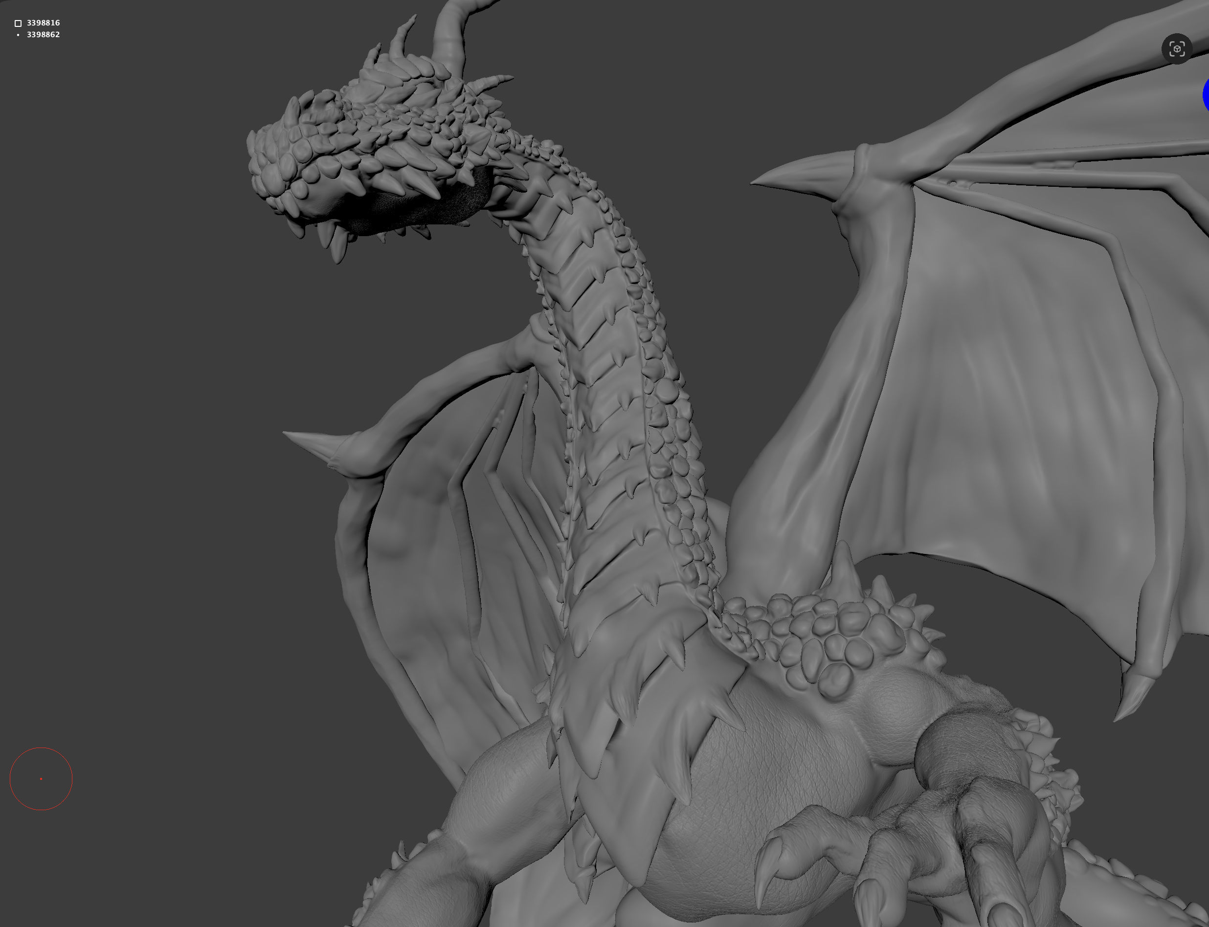Dark Dragon 3D print model_4