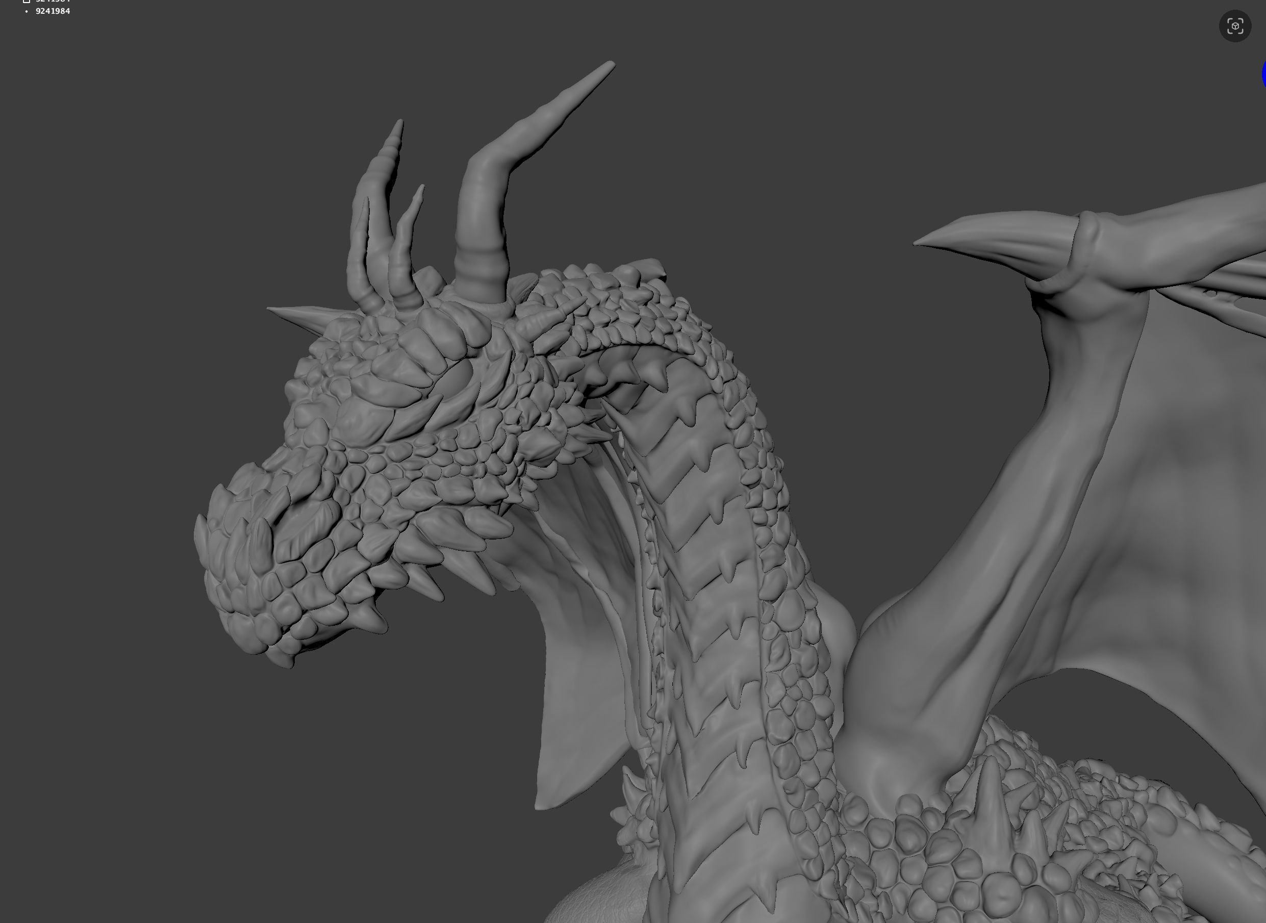 Dark Dragon 3D print model_2