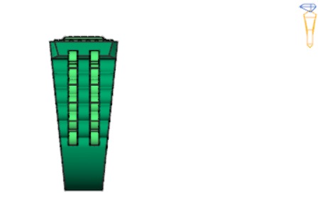 Man ring with checkered pattern black diamonds model ror0017 3D print model_13