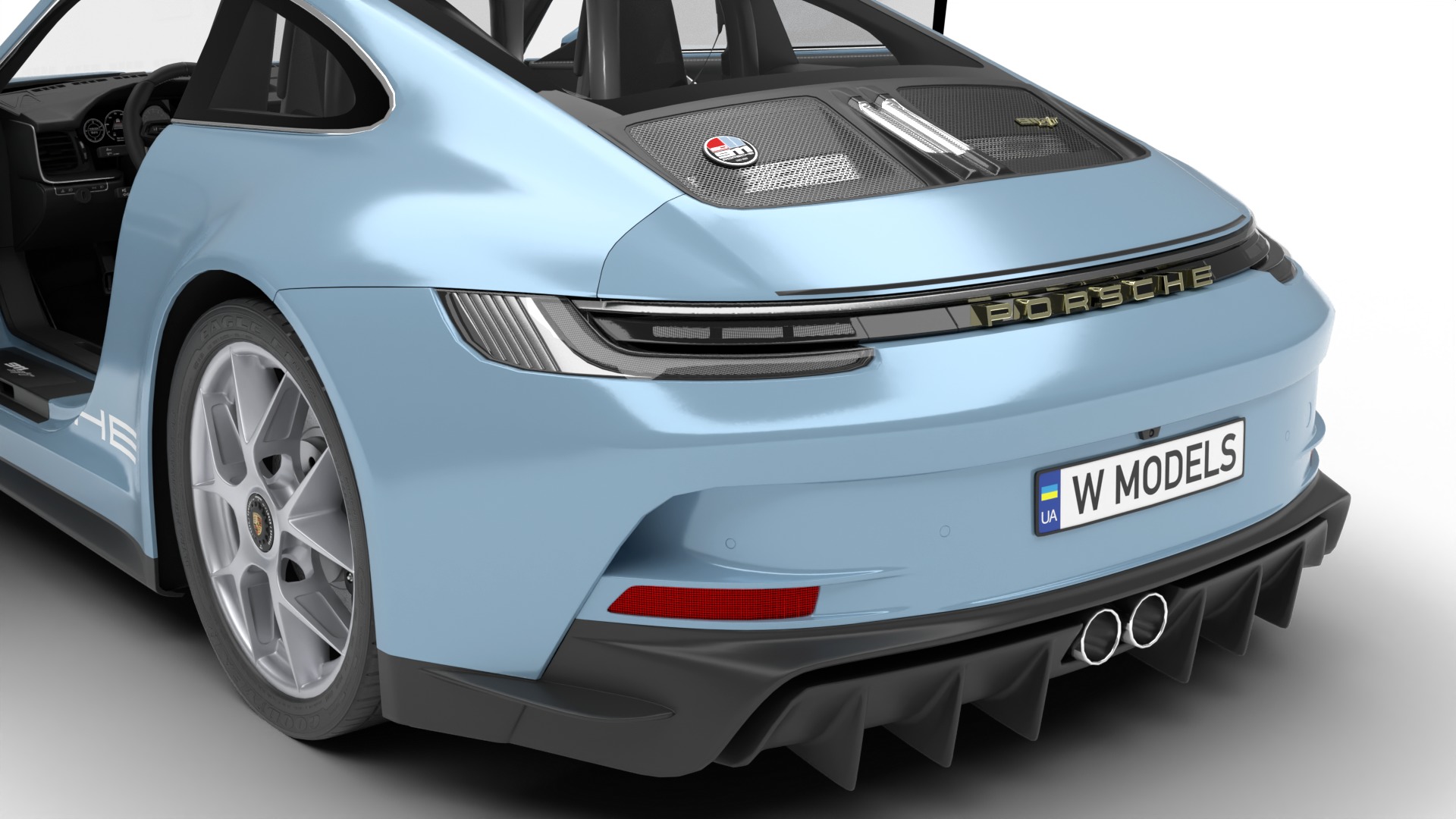 Porsche 911 S-T 2024 HQ 3D model_5
