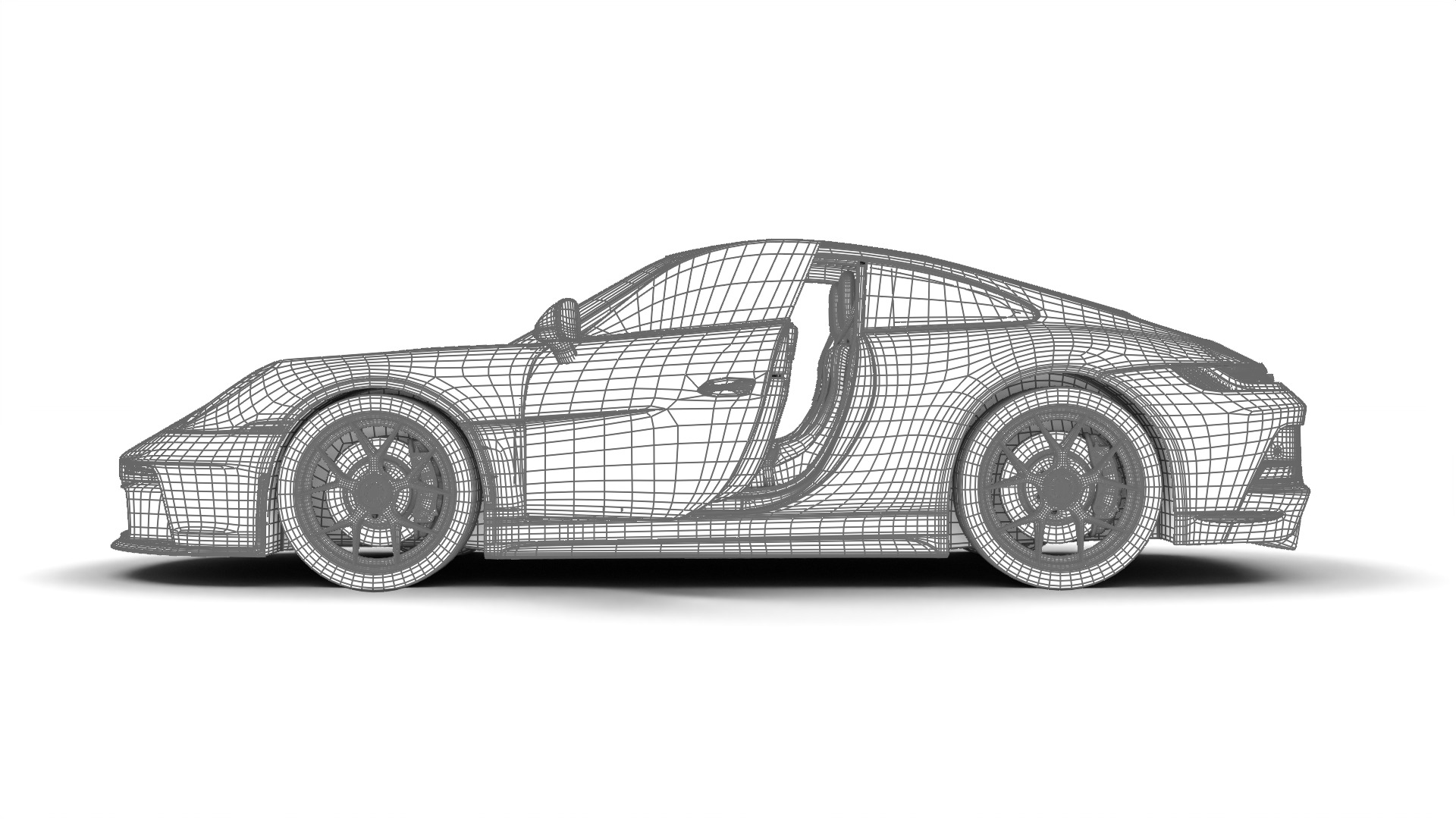 Porsche 911 S-T 2024 HQ 3D model_37