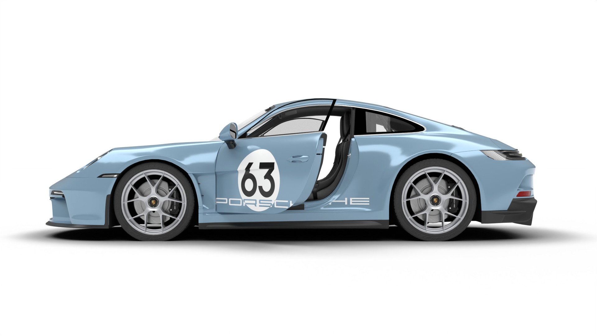 Porsche 911 S-T 2024 HQ 3D model_12