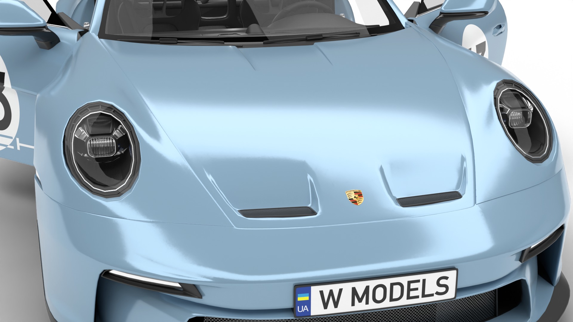 Porsche 911 S-T 2024 HQ 3D model_8