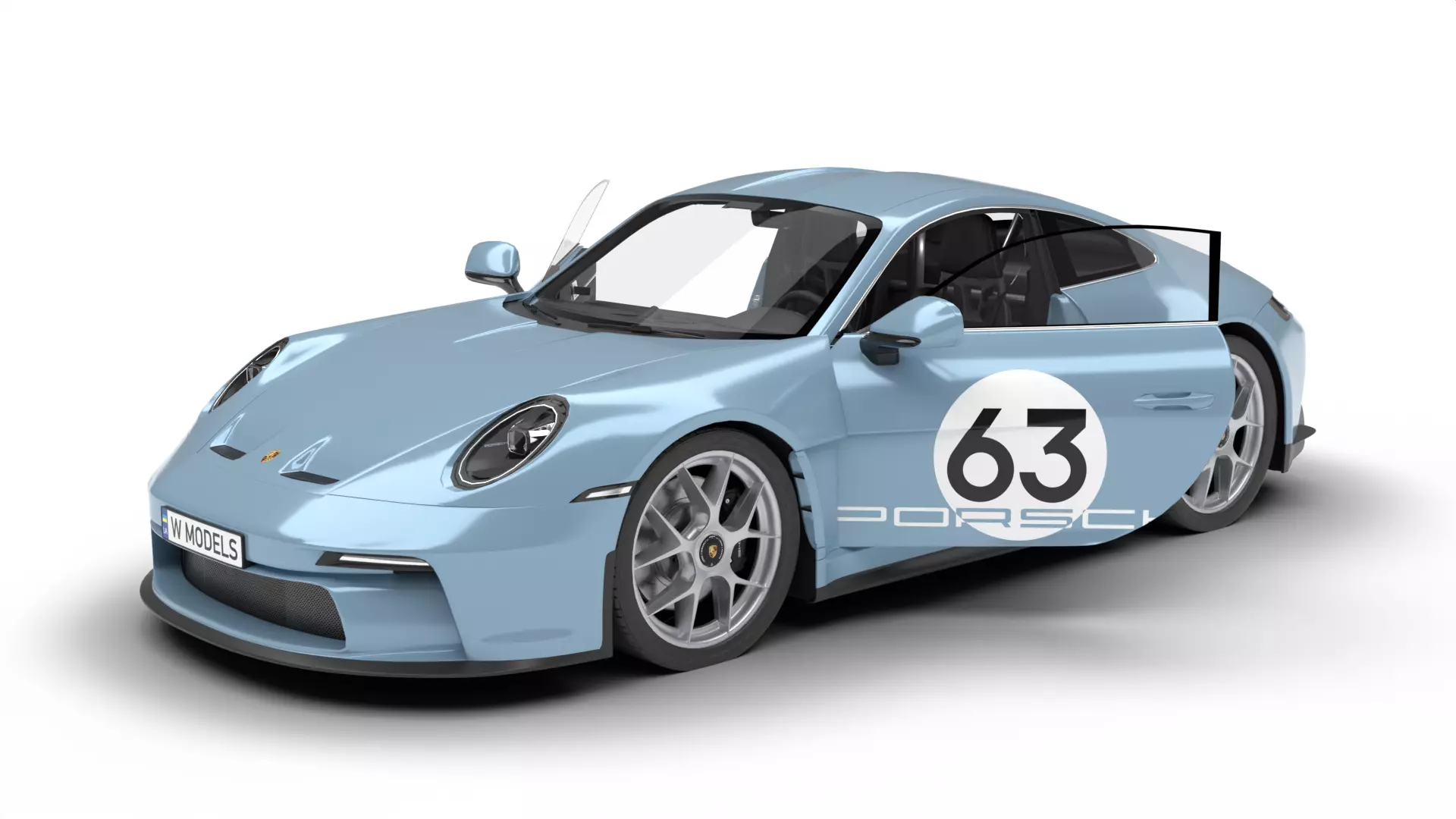 Porsche 911 S-T 2024 HQ 3D model_0