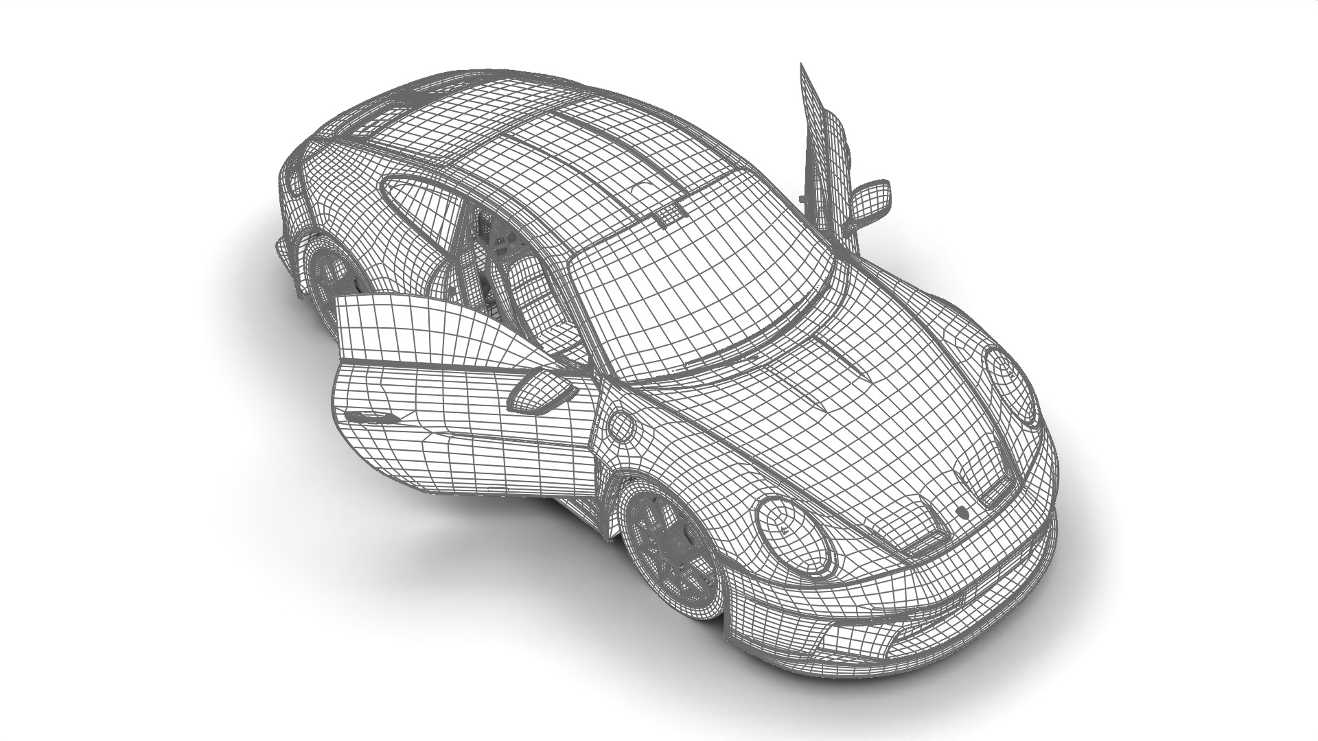 Porsche 911 S-T 2024 HQ 3D model_35