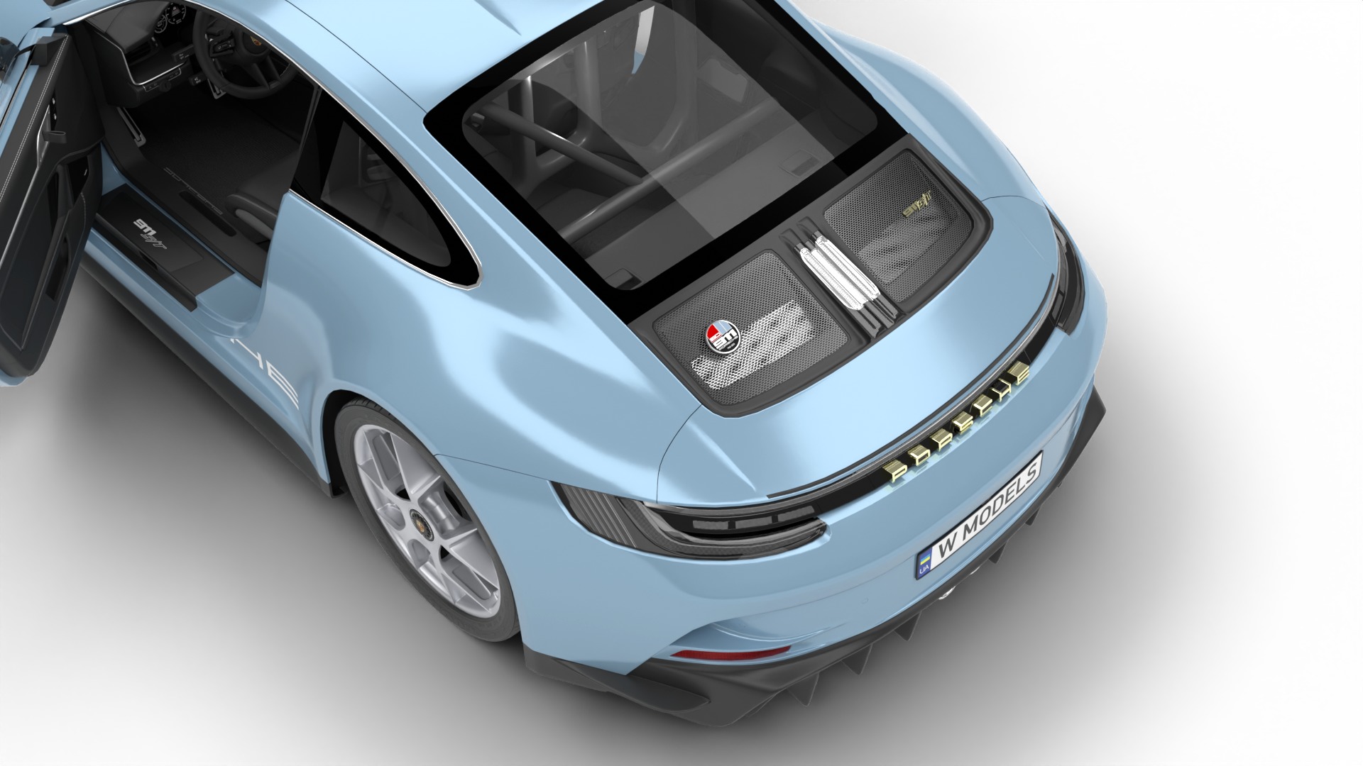 Porsche 911 S-T 2024 HQ 3D model_11