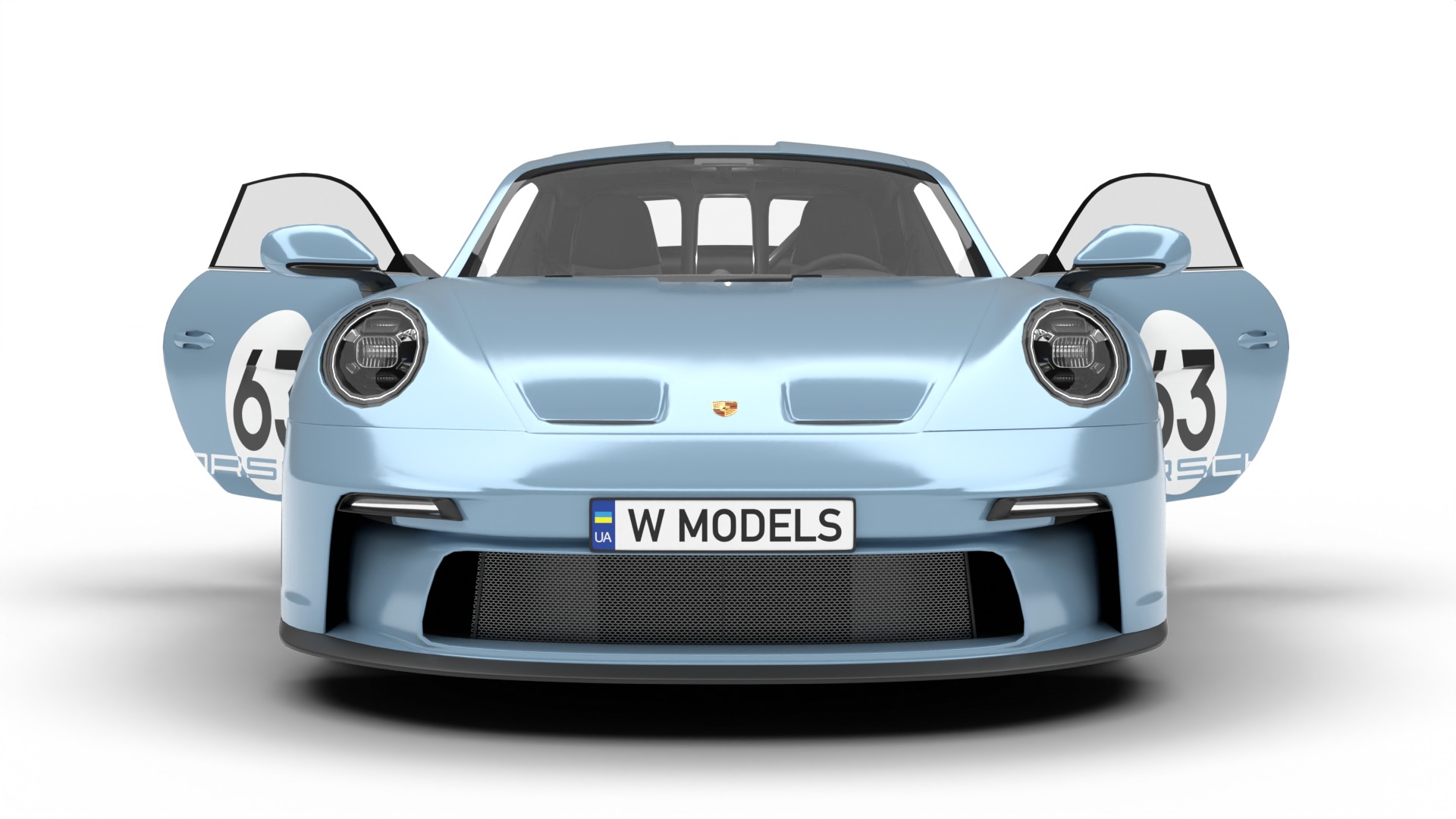 Porsche 911 S-T 2024 HQ 3D model_14